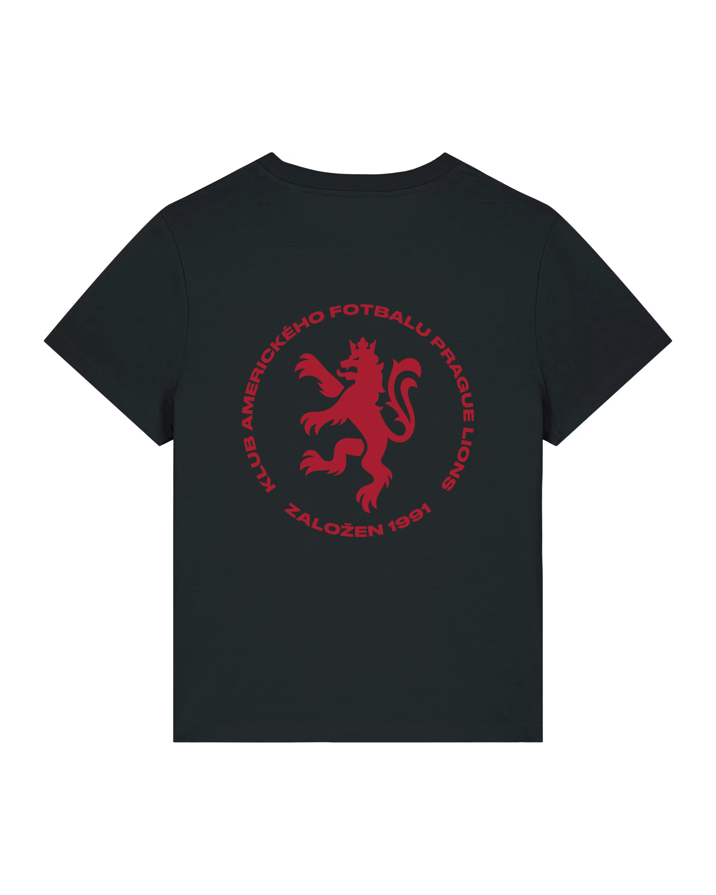Czech Lion Womens Black T-Shirt